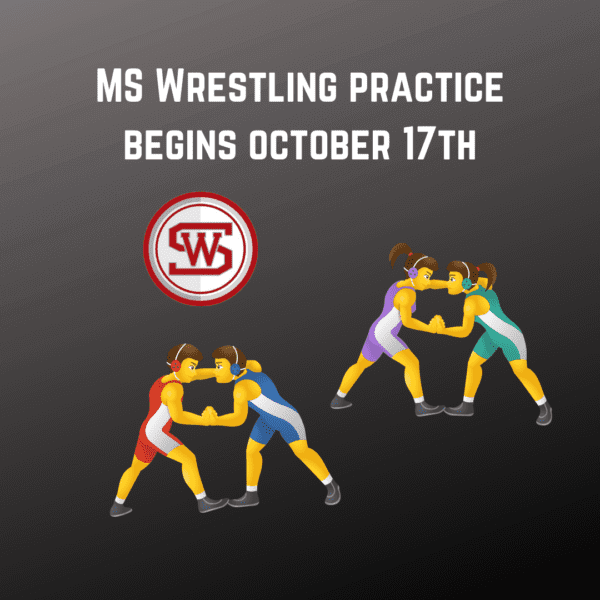 MS Wrestling Practice Begins October 17th